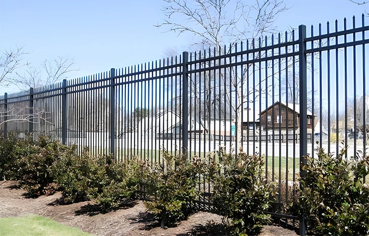 Spear Top Steel Fence